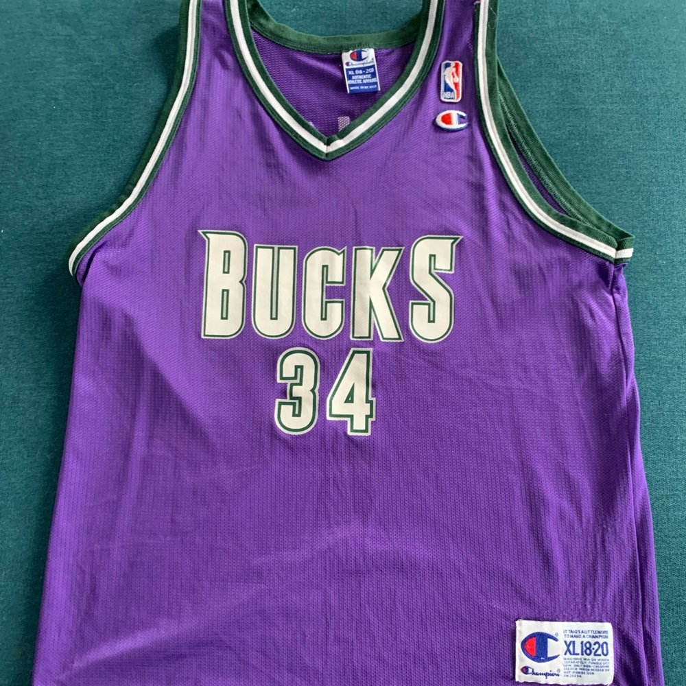 Ray Allen Milwaukee Bucks NBA Champion Youth Size XL 18-20 Jersey